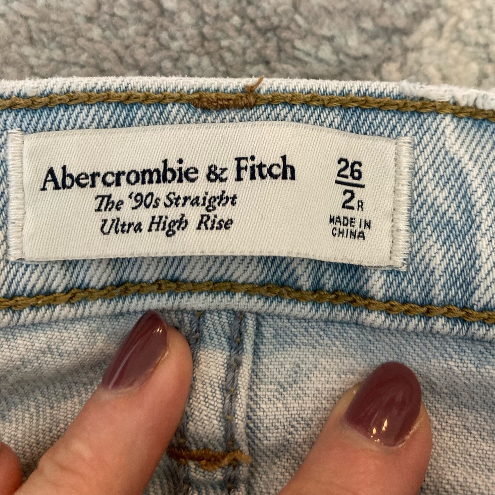 Abercrombie & Fitch Light Blue Straight Leg Jeans